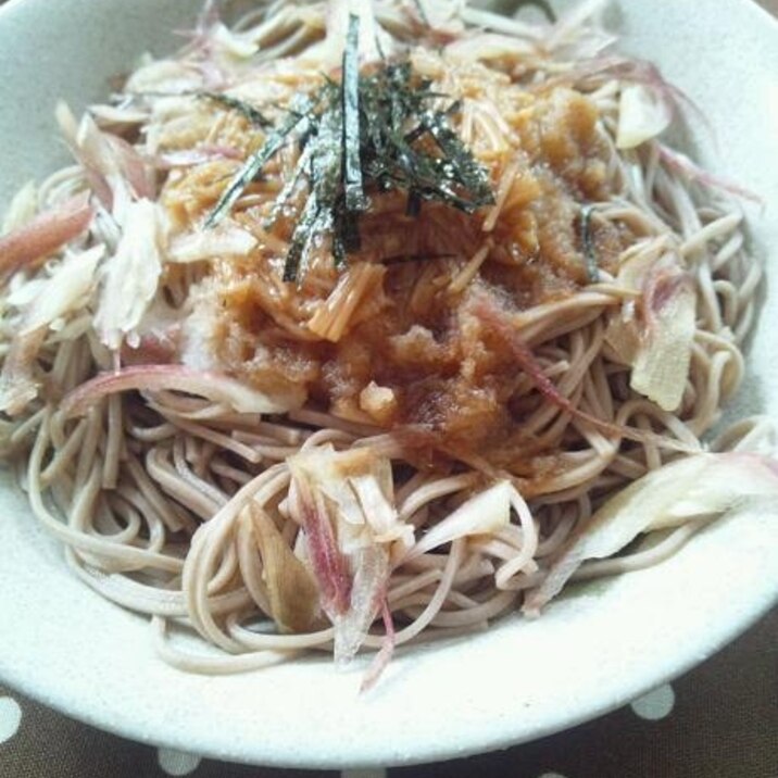 なめ茸おろし蕎麦